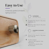 For Aromatherapy - Battery Operated Diffuser Wood & Glass Oil Diffuser For Home Office Nebulizing Essential Oil Diffusers
