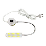 30 LED Industrial Sewing Machine Lighting Lamp Work Light 360° Flexible Gooseneck Industrial Lights EU PLUG