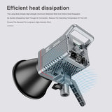 200W Portable LED Video Light YouTube/TikTok 2700K-6500K Adjustable Pro Photographic Lighting for Indoor/Outdoor Studio