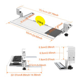 Keyboard Tray Pull Out Slider Track Adjustable Heavy-duty Easy to Install No