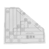 Grids Quilt Ruler Increase Efficiency Acrylic  Scale Household Sewing Ruler Slip Resistance for  Sewing Accessories