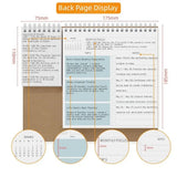 Decorative Desk Calendar Triangular Support Exquisite Patterns Custom Planner Binding Calendar Stable Support Office Calendar