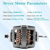 DC31-00055G DC31-00055H DC31-00055D Dryer Motor Replacement For Dryers Model Code DFS270ZSEL1