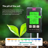 6 in 1 Soil Tester PH Meter Sunlight Ambient Humidity Temp Soil Moisture Tester Nutrient Fertility Detector Garden Soli Analyzer