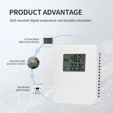 Room Temperature and Humidity Transmitter with Display for HVAC Control