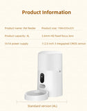 Automatic Quantitative Feeding Network Cat Dog Pet Video Remote Real-time Monitoring Smart Pet Feeder CCTV IP Camera