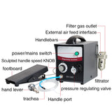HH-G02 110V/220V High Quality Single-Head Pneumatic Engraving Machine Micro-Setting Reel Bead Edge Carving