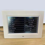 12 Alarms Digital LED Calendar Clock with Multi-Languages to display LED Digital Alarms Calendar for Elder Home Desk Wall