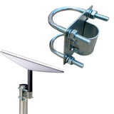 Pole Mount Adapter Antenna Mast Clamp Bracket Assembly Pipe Mount Home Antenna Clip Pole Clamp for Starlink Dish Fishing Rods