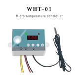 Yieryi Micro Thermostat Digital WHT-01 Temperature Controller 0℃-99.9℃ Temperature Switch Monitor 110V-220V
