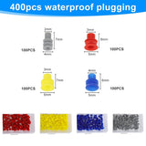 820pcs 21 Types Car Electrical Wire Connector Pin Terminal 1/1.5/1.8/2.2/2.8/3.5mm Removal Non-Insulated Male Female Crimp Pins