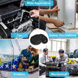 480 Pcs Nylon Flat Round Washers Gaskets Spacers Assortment Set for M2 M2.5 M3 M4 M5 M6 M8 M10 Screw Bolt-Black