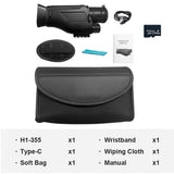 Ponbos Outdoor Infrared Night Vision Monoculars Camera Birdwatching Glass 4K HD Professional Tactical Telescope for Hunting