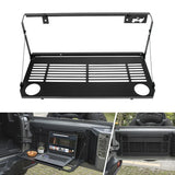 Suitable for Jeep Wrangler Rear Panel Foldable Luggage Rack Outdoor Equipment Car Simple Rear Door Desk Storage Rack