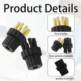 Steam Cleaner Accessories 24Pcs M8 Attachments 12Pc Nylon Brush Heads 12Pc Brass Brush Heads Steam Cleaner Brush Head Steam