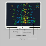 20 Inch Rechargeable LCD Electronic Drawing Board Colorful Writing Board Graffiti Handwriting Board Drawing Board,