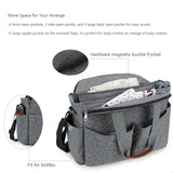 2025 New Spacious Baby Diaper with Multiple Compartments Quilted Shoulder Bag Suitable for Family Trip and Outings