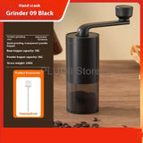 Manual Medicine Grinder Portable Crusher Mini Grinder with Adjustable Fineness and Transparent Container for Beans and Pills