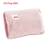 Electric Hand Warmer Bag EU Plug Rechargeable Reusable Hand Warmer For Abdomen Hands Warm Pocket Hot Water Injection Heating Bag