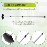 Golf Club Stiff Arm, Golf Travel Bag Support Rod Stick With Anti-Impact Support Cover,Foldable Golf Bag Support Stick