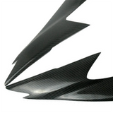 Carbon Fibre Head Light Lamps Trim Eye Brow Headlight Trim Stickers For 2016 2017 2018 Nissan Skyline