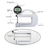 Professional 0-10mm 0.001mm High Accuracy Digital Thickness Gauge with Roller Insert Electronic Thickness Gauge