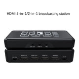 HDMI Video Dual Channel Mixer Switcher Capture Card Multi Camera Switching Platform Integrated Machine
