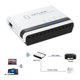 USB 2.0 LRP Print Server Share a LAN Ethernet Networking Printers Power Adapter USB HUB 100Mbps Network Print Server for PC
