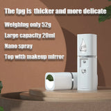 NANO FACIAL MISTER PORTABLE MINI FACE MIST HANDY SPRAYER COOL FACIAL STEAMER Humidifier for Room Outdoor Indoor