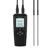US Dual-Channel Digital Thermometer PT100/PT1000 Platinum Resistance ABS Plastic LCD for Industrial Use
