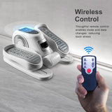 Fully Assembled Compact Elliptical Machine Under Desk Pedal Exerciser with Touch Screen Display Remote Control & Non-Slip Pedals