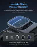 Telesin Master Grip Kit for IPhone 17 Pro/17Pro Max, Magnetic Camera Grip, Built 3200mAh Battery Wireless Charging Cooling Case