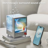 Aurora Projector Lamp White Noise Whale Night Light LED Nightlight Ambient Lighting for Bedroom Birthday Gift