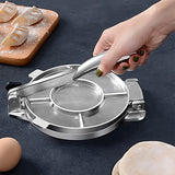 6/8 Inches DIY Tortilla Press Maker Aluminium Alloy Manual Pastry Press Machine Kitchen Tool Dumpling Maker for Wonton or Pizza