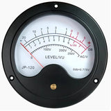 Premium Large-Size Aluminum VU Meter Dual-Color LED Backlight (Blue/Warm) for Amplifier Audio with Driver Board