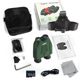 Ponbos DT99 Head-mounted Infrared Night Vision Binoculars 2.5K UHD 48MP 3D Binocular Telescope Camera for Hunting Camping