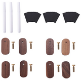 GW-Retail Display Price Tag Stands Set Kit With Handmade Walnut Wood Tabletop Merchandise Pricing Displays