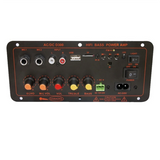 B02B-Bluetooth5.0 Audio 300W Amplifier Board D300 Subwoofer Dual Microphone AMP Amplificatore Module Car Media Player EU Plug