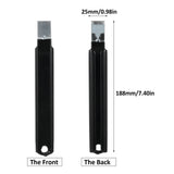 2 Pack Vinyl Siding Removal Tool Installation Repair Metal 188x25x16mm 7.40x0.98x0.63in 96g 3.38oz