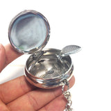 20pcs Stainless Steel Portable Pocket Ashtray with Keychain