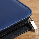 PU Leather A4 File Folder Zipper Closure Card Holder A4 Zipper Bag With Calculator Pen Insert Meeting Memo Book School