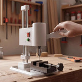 Mini Electric Bench Drill with LED Light, High-Precision Desktop Drilling Machine