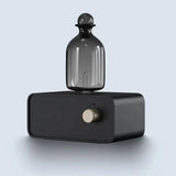 For Aromatherapy - Battery Operated Diffuser Wood & Glass Oil Diffuser For Home Office Nebulizing Essential Oil Diffusers
