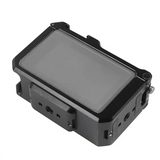 For DJI Action 5Pro 4 3 Camera Cage Rig Protective Case With Cold Shoe, Magnetic Baseplate Bezel Expansion Case