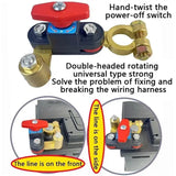 Dual Voltage Battery Master Cut Off Switch- 2 Set For Vehicle Power Management Systems