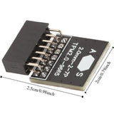 Durable 14 Pin TPM 2.0 Module 2x7P Practical TPM Chip Platform Protection Module For ASUS