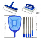 Leaf Skimmer Net Professional Pool Maintenance Kit 5-Section Telescopic Pole Practical Lightweight Swimming Pool Accessories