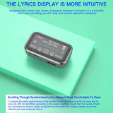 MP3 Player Portable Back Clip 1.47in Full Touchscreen 32GB HiFi Lossless Music  Radio  MP3 Player Music