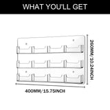 Acrylic Business Card Holder Horizontal Pre Drilled Card Storage Sticker Display Stand Hanging Organizing Marketing Holder