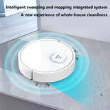 3-in-1 Robot Vacuum Cleaner USB Rechargeable 1000Pa Suction Robotic Vacuum and Mop Combo for Home Floor Washing Carpet Pet Hair